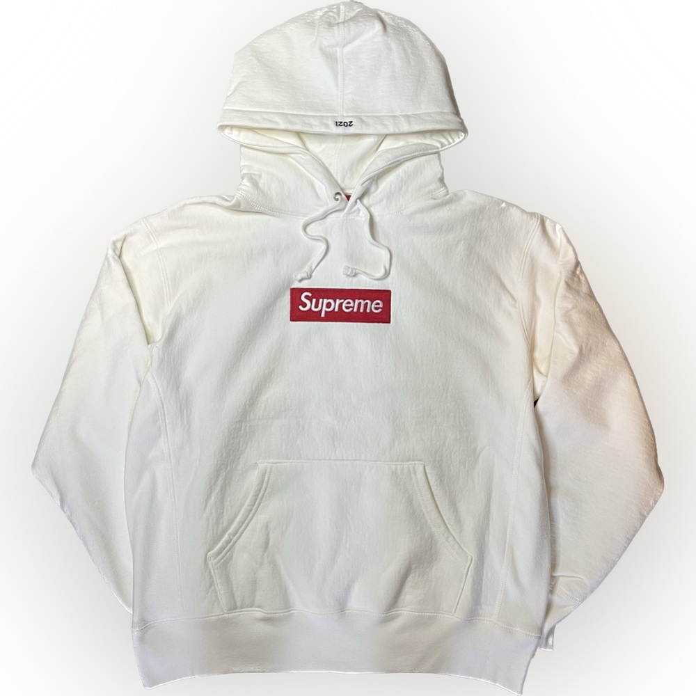 Supreme Box Logo Hooded Sweatshirt (FW21) White